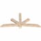 Ekena Millwork Alberta Smooth Timber Gable Bracket, Douglas Fir, 84"W x 42"H x 3 1/2"D x 5 1/2"F, 12/12 Pitch GBW084X42X0406ALB00SDF - alternate 2